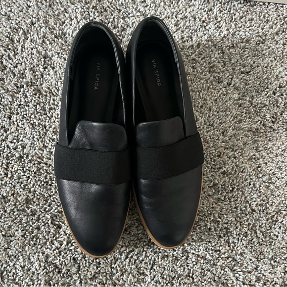 Via Spiga Tyson Leather Slip-On Sneaker - Picture 7 of 10